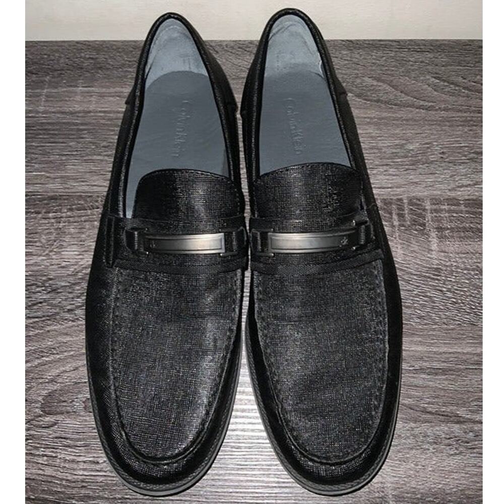 Calvin Klein Black Jameson Loafers Dress Shoes Men’s Size 9.5" USED